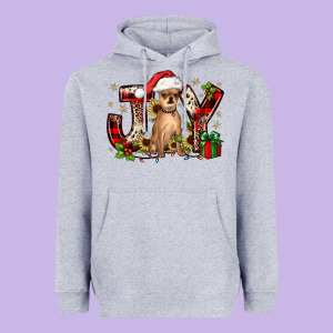Christmas Joy Chihuahua Heavyweight Hoodie Designed By Jahusdesignshop