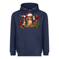 Navy Christmas joy chihuahua Heavyweight Hoodie - JahusDesignShop