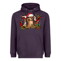 Plum Christmas joy chihuahua Heavyweight Hoodie - JahusDesignShop