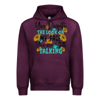 Mauve Wine you despite the lok on my face you are still talki Urban Hoodie - MaliasSmallBusiness