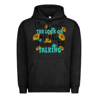 Pigment Black you despite the lok on my face you are still talki Urban Hoodie - MaliasSmallBusiness