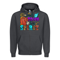 Smoke small town big spirit basketball Zipper Hoodie - Zillion Design Studio