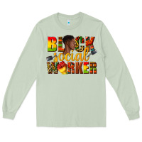 Matcha black social worker Long Sleeve Tee - texasbilliewilder