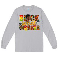 Moon Dust black social worker Long Sleeve Tee - texasbilliewilder