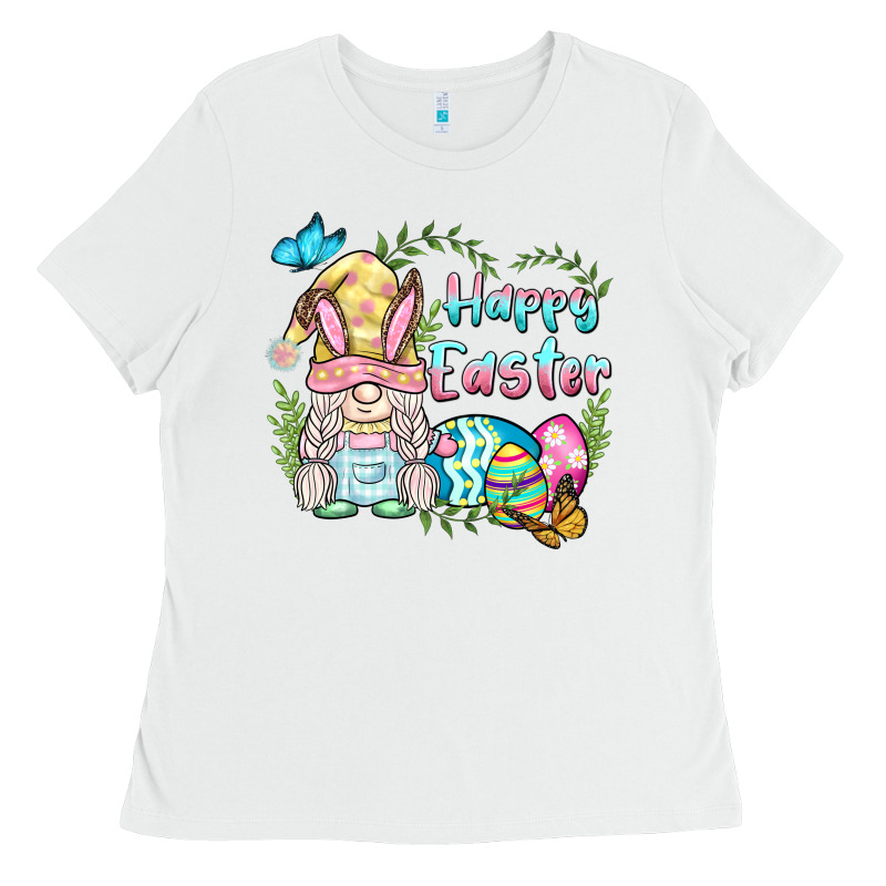 Happy Easter Bunny Gnome Ladies Tee by BarkalooDesign | Teevron