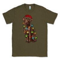 Army Green Christmas labrador retriever Classic Tee - RanaPortraitStore
