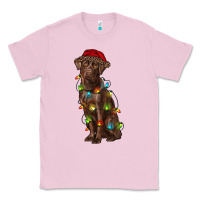 Bubblegum Pink Christmas labrador retriever Classic Tee - RanaPortraitStore