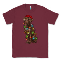 Burgundy Christmas labrador retriever Classic Tee - RanaPortraitStore