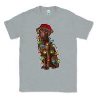 Heather Grey Christmas labrador retriever Classic Tee - RanaPortraitStore