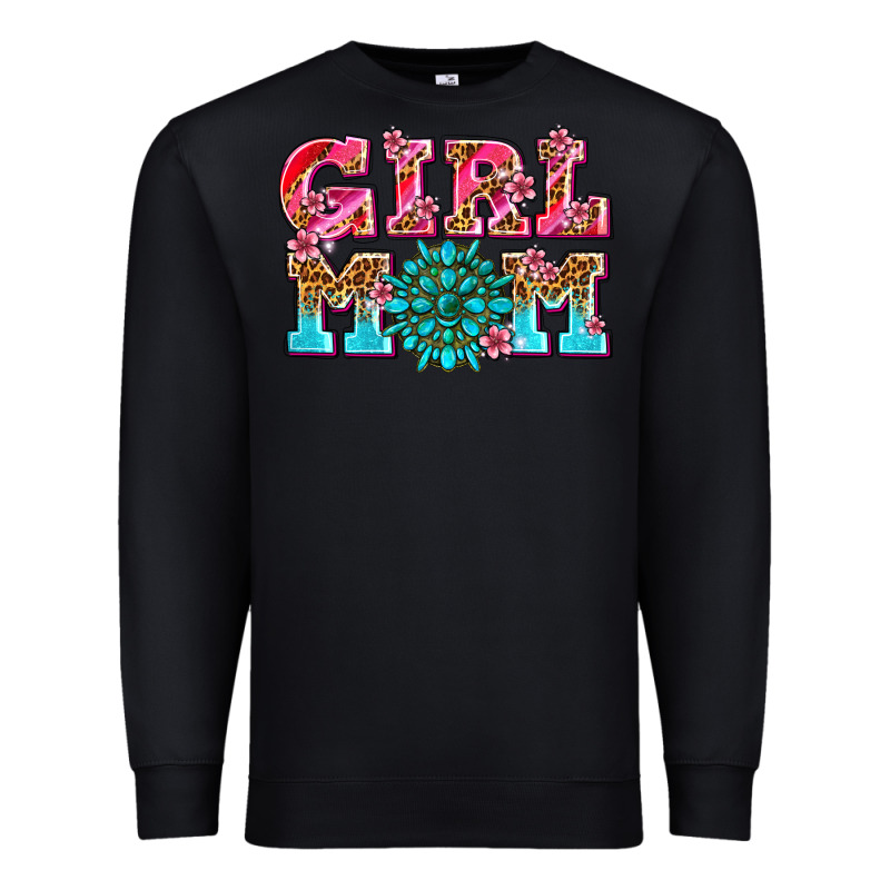 Girl Mom Premium Sweatshirt by AdoDesignShop | Teevron