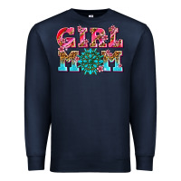 Navy girl mom Premium Sweatshirt - AdoDesignShop