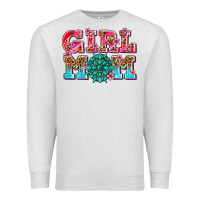 Oatmeal Heather girl mom Premium Sweatshirt - AdoDesignShop