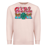 Pale Pink girl mom Premium Sweatshirt - AdoDesignShop
