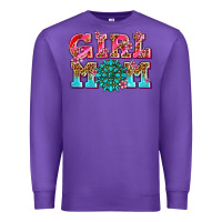 Purple girl mom Premium Sweatshirt - AdoDesignShop