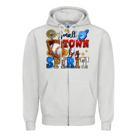 Dove Grey small town big spirit baseball Zipper Hoodie - Zillion Design Studio