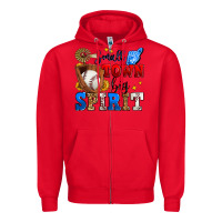 Red small town big spirit baseball Zipper Hoodie - Zillion Design Studio