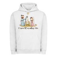 Pigment Lunar Rock o come let us adore him Urban Hoodie - MaliasSmallBusiness