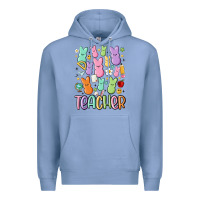 Colony Blue teacher bunny's Premium Hoodie - MaliasSmallBusiness