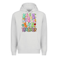 Dove Grey teacher bunny's Premium Hoodie - MaliasSmallBusiness
