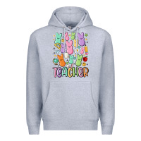Heather Grey teacher bunny's Premium Hoodie - MaliasSmallBusiness