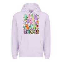 Lilac teacher bunny's Premium Hoodie - MaliasSmallBusiness