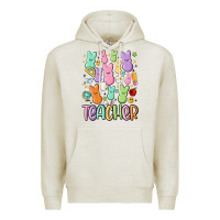 Oatmeal Heather teacher bunny's Premium Hoodie - MaliasSmallBusiness