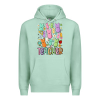 Seafoam teacher bunny's Premium Hoodie - MaliasSmallBusiness