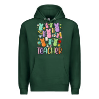 Sports Green teacher bunny's Premium Hoodie - MaliasSmallBusiness