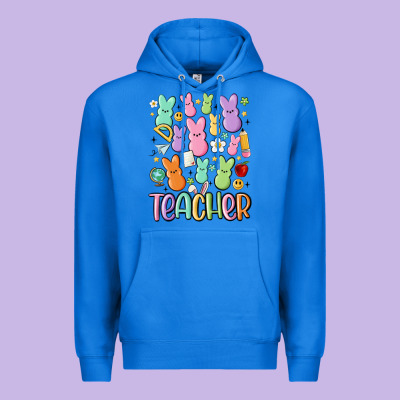 Teacher Bunny's Premium Hoodie Designed By Maliassmallbusiness