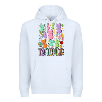 White teacher bunny's Premium Hoodie - MaliasSmallBusiness