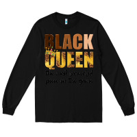 Black black queen the most powerful piece in the game Long Sleeve Tee - texasbilliewilder