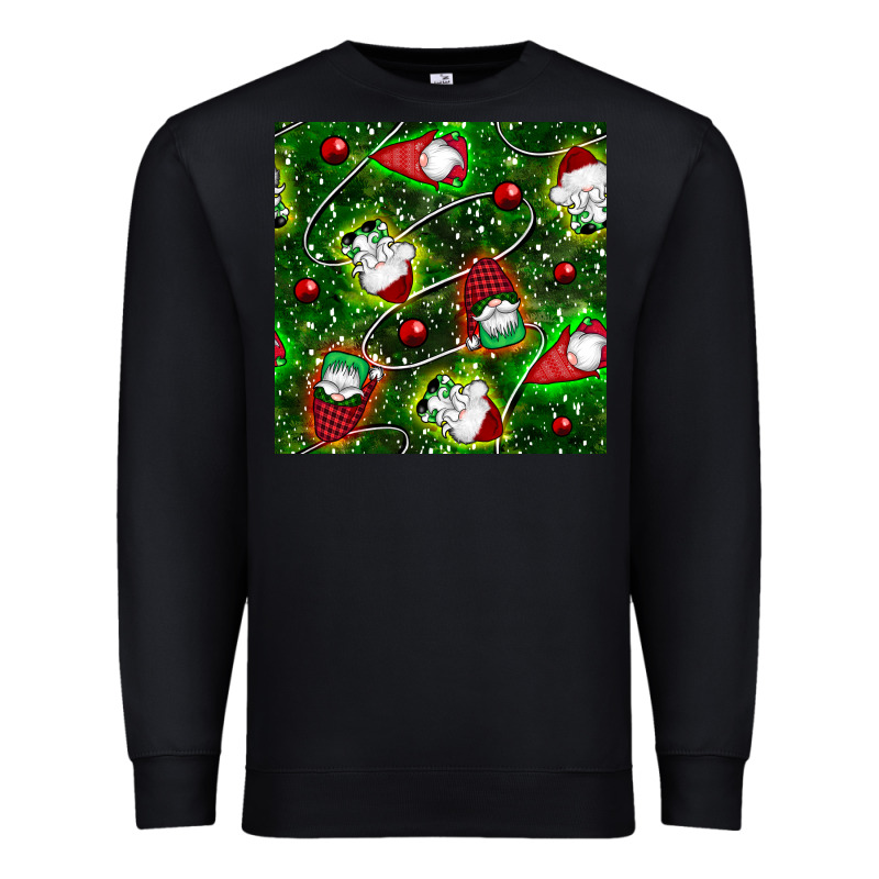 Christmas Gnomes Seamless Pattern Premium Sweatshirt by BundleAndBundleShop | Teevron