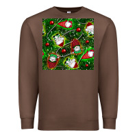 Chestnut christmas gnomes seamless pattern Premium Sweatshirt - BundleAndBundleShop