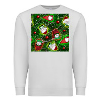 Dove Grey christmas gnomes seamless pattern Premium Sweatshirt - BundleAndBundleShop
