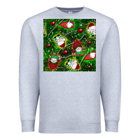 Heather Grey christmas gnomes seamless pattern Premium Sweatshirt - BundleAndBundleShop