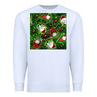 White christmas gnomes seamless pattern Premium Sweatshirt - BundleAndBundleShop
