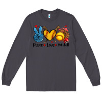Smoke peace love  softball Long Sleeve Tee - AdoDesignShop