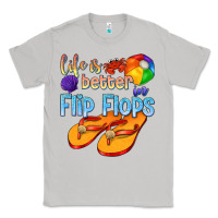 Moon Dust life is better in flip flops Classic Tee - texasbilliewilder