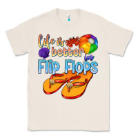 Natural life is better in flip flops Classic Tee - texasbilliewilder