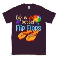 Plum life is better in flip flops Classic Tee - texasbilliewilder