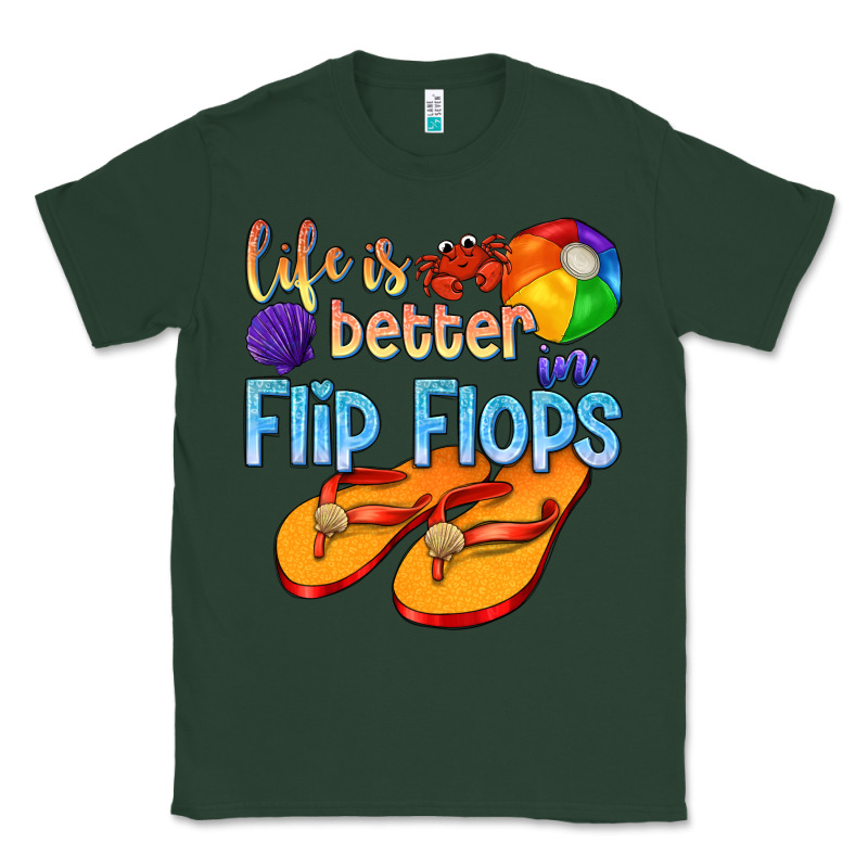 Life Is Better In Flip Flops Classic Tee by texasbilliewilder | Teevron