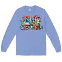 Colony Blue school custodian Long Sleeve Tee - Zillion Design Studio