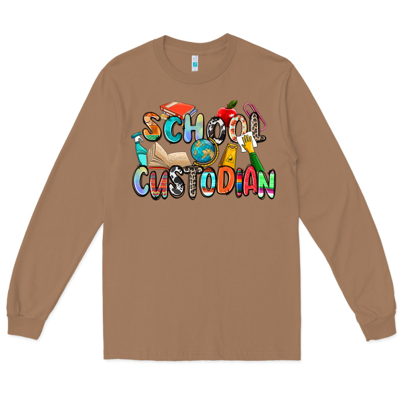 School Custodian Long Sleeve Tee by Zillion Design Studio | Teevron