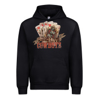 Black long live cowboys cards Urban Hoodie - NancyCooperArtShop