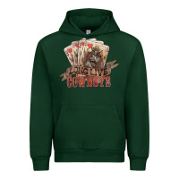 Foreset Green long live cowboys cards Urban Hoodie - NancyCooperArtShop
