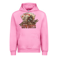 Fuchsia Pink long live cowboys cards Urban Hoodie - NancyCooperArtShop