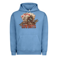 Pigment Pebble Blue long live cowboys cards Urban Hoodie - NancyCooperArtShop