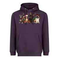 Plum christmas chihuahua pitbull pug dachshund Heavyweight Hoodie - JahusDesignShop