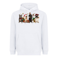 White christmas chihuahua pitbull pug dachshund Heavyweight Hoodie - JahusDesignShop