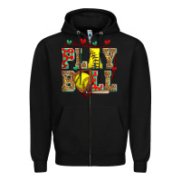 Black play ball softball Zipper Hoodie - Zillion Design Studio